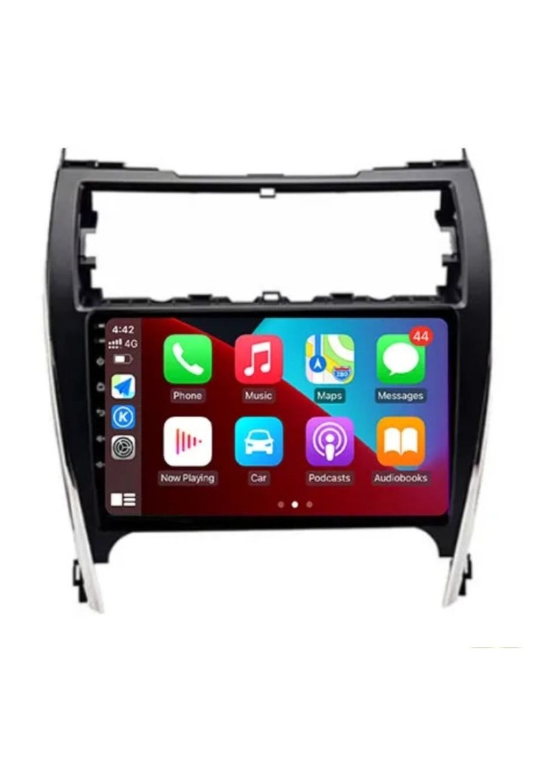 Vierex - Android Screen For Toyota Camry 2012 To 2016 4GB RAM Support Apple Carplay Android Auto Wireless QLED Touch Screen SIM Card Support Bluetooth Offline Online Maps Support YouTube AHD Camera Included - Image 1