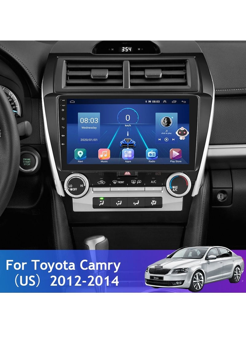 Vierex - Android Screen For Toyota Camry 2012 To 2016 4GB RAM Support Apple Carplay Android Auto Wireless QLED Touch Screen SIM Card Support Bluetooth Offline Online Maps Support YouTube AHD Camera Included - Image 1