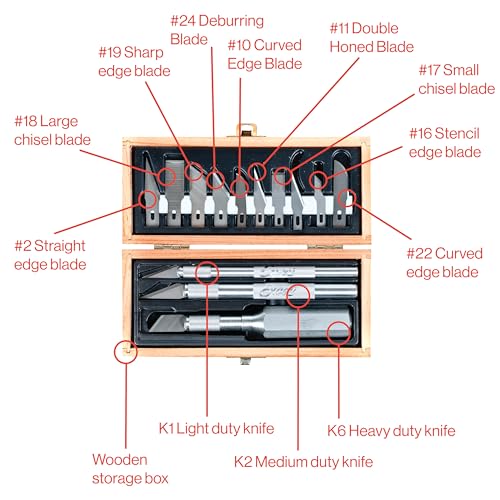 Excel Blades Craftsmen Set, 13-Piece Precision Craft Knife Set With Case – Includes Light To Heavy Duty Handles And Assorted Blades For Crafting, Scrapbooking, DIY, And Precision Cutting - Image 2