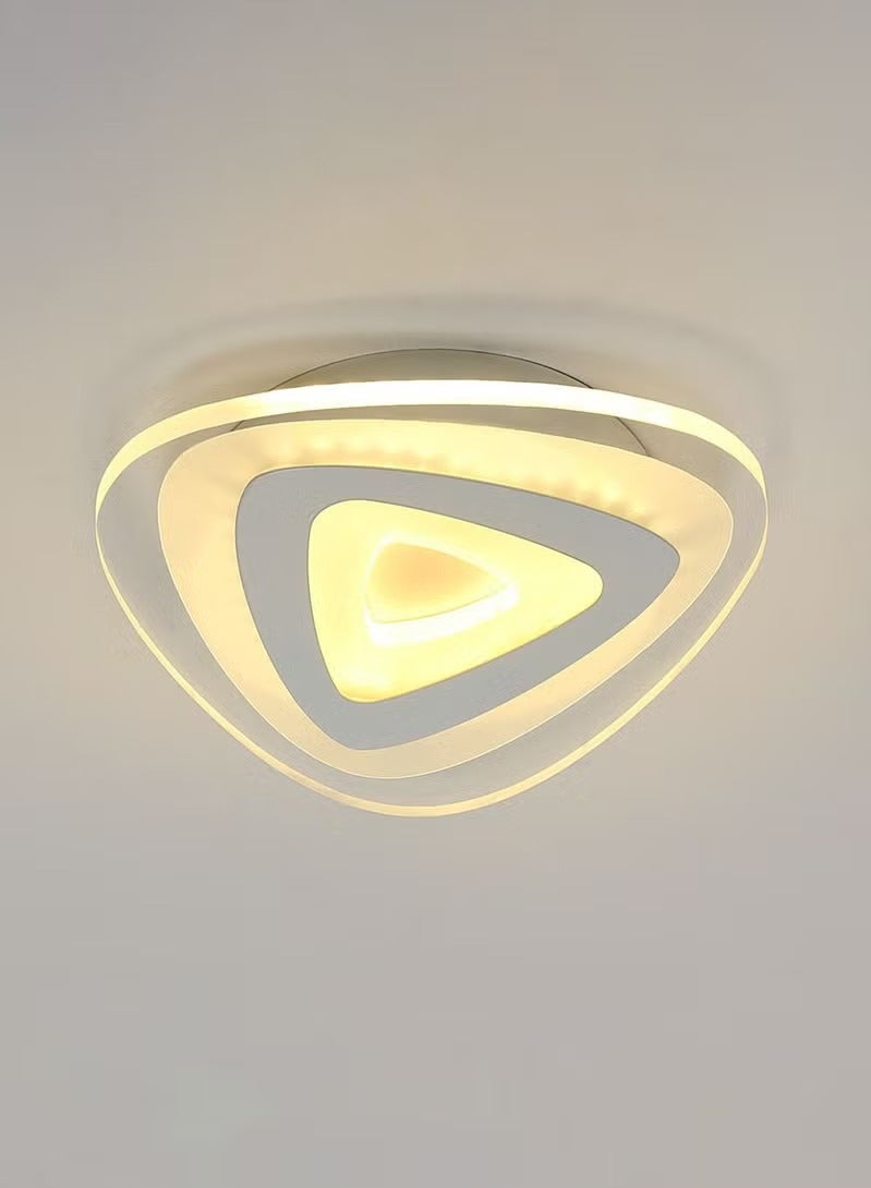 XiuWoo Minimalism Triangle Acrylic Ceiling Light  3000K warm light LED Close to The Ceiling Light Fixture for Cloakroom Corridor Bedroom Kitchen Livingroom Hallway  - Image 1