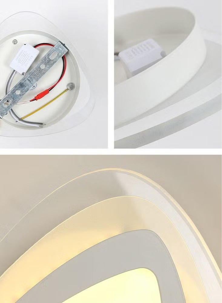 XiuWoo Minimalism Triangle Acrylic Ceiling Light  3000K warm light LED Close to The Ceiling Light Fixture for Cloakroom Corridor Bedroom Kitchen Livingroom Hallway  - Image 5