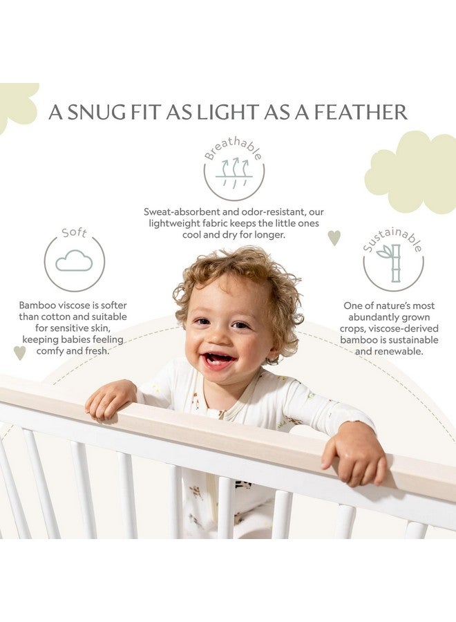 Bamboo Little Soft Baby Footie Pajamas, Baby Clothes, Newborn Sleepers, 95% Viscose and 5% Spandex, Cow, 0-3 Months - Image 3