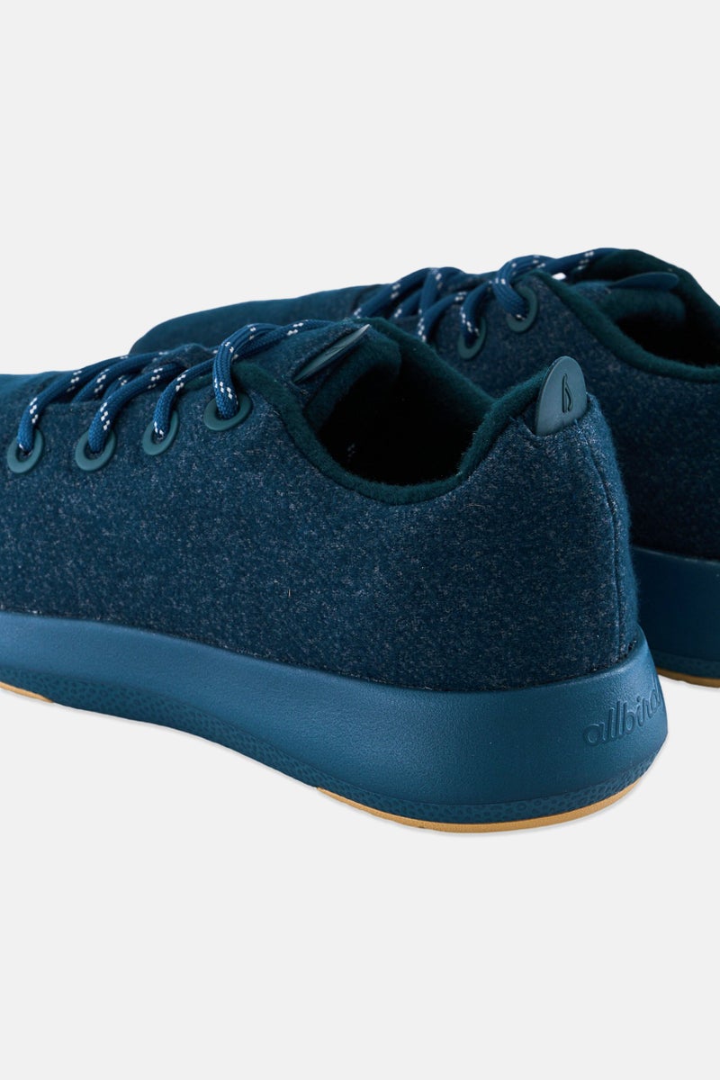 Allbirds Men Medium Wool Mizzle Lace Up Running Shoes, Emerald Green - Image 2