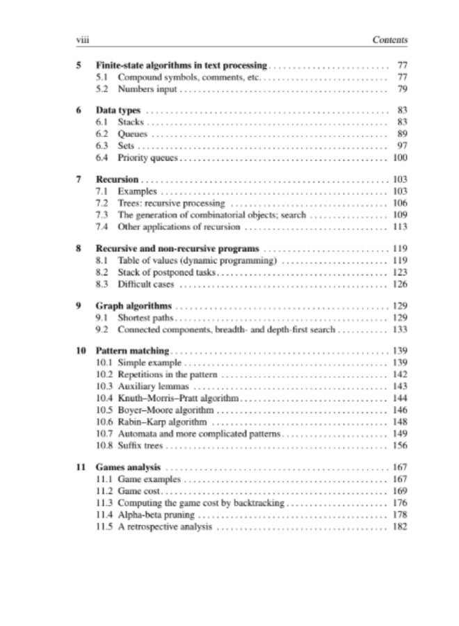 Algorithms and Programming: Problems and Solutions by Alexander Shen is an essential book for students and programmers who want to develop a solid foundation in algorithmic thinking. - Image 3