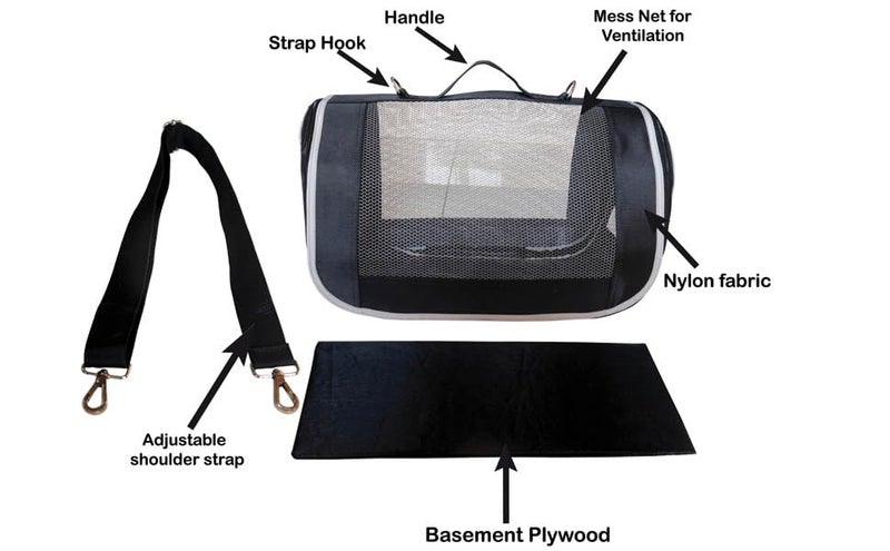 Homecute cat Carrier cage Bag, Breathable & Durable pet Carrier Bag for Cats, Small Dogs, Puppy, Kittens, Birds, Rabbits Airline Travel, Outdoor Travelling Bag for Pet Puppy - Image 5