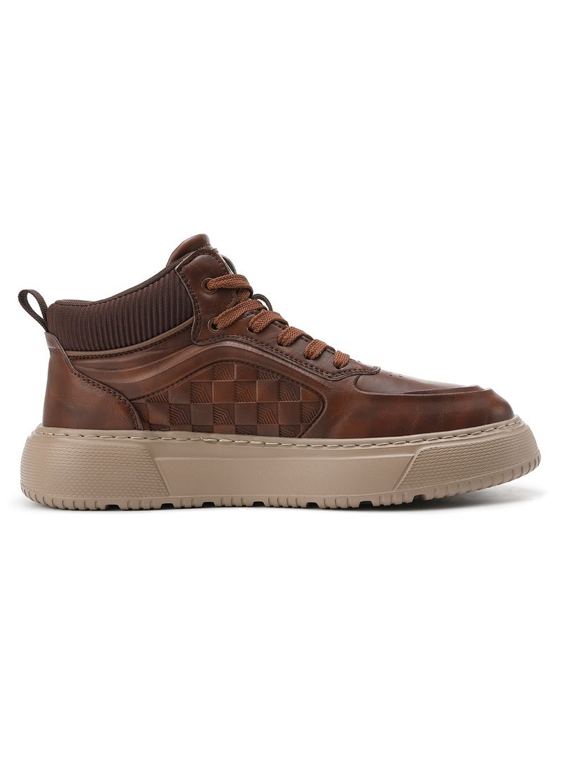 Sky View Men's Fashion Casual Sneakers Lace Up Walking Shoes Non Slip Ideal for Business Casual Indoor Outdoor Breathable, Stylish,Soft sole  Lightweight & Comfortable Shoes - Image 2