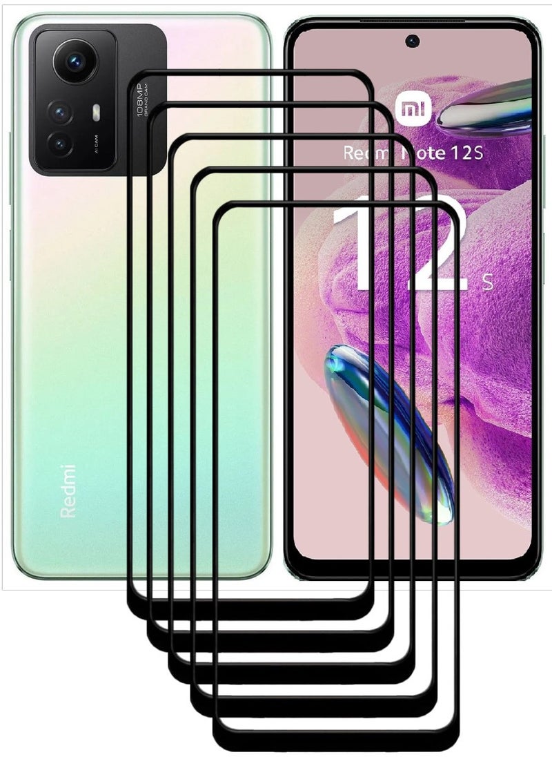 ACLIX 5 Pieces Antistatic ESD Dustproof Premium Quality High Definition Tempered Glass Screen Protector Designed For Xiaomi Redmi Note12S - Image 1