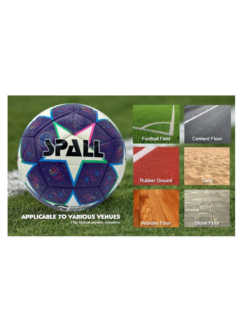 Spall Football Soccer Ball For Matches World Cup Best Indoor/Outdoor Water Proof Ball For Professional Training And Match Men And Women Youth And Adult  - Image 4