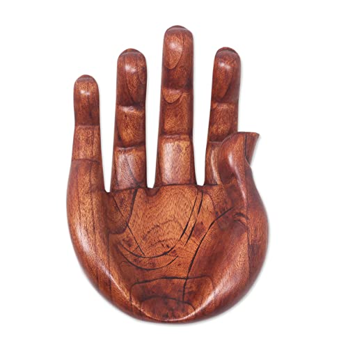 NOVICA Praise and Gratitude Wood Sculpture - Image 1
