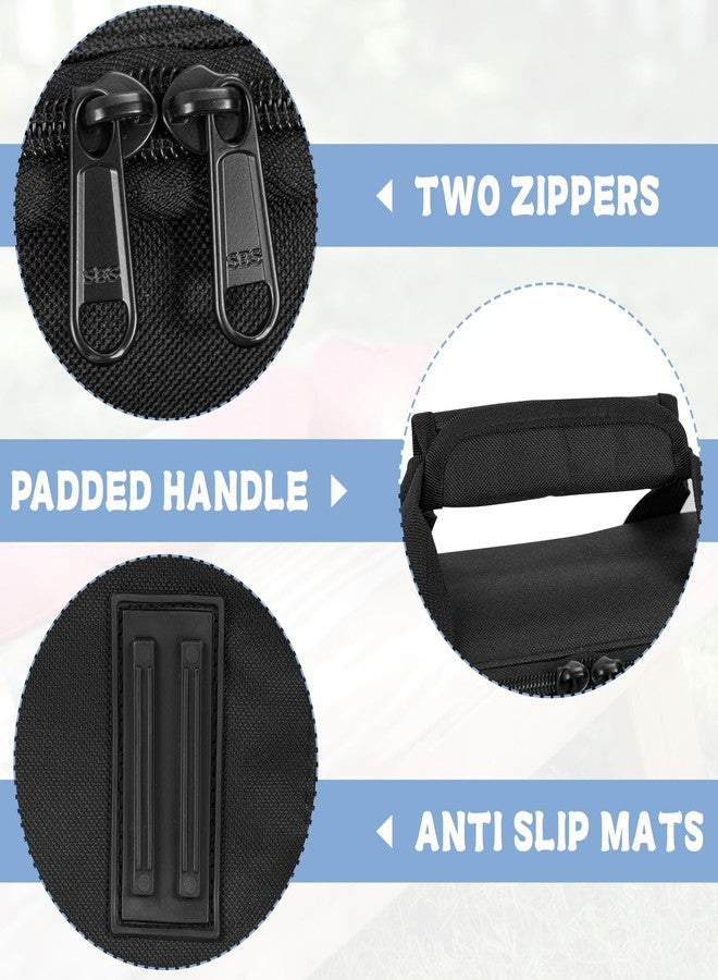 OUUTMEE Cornhole Bag Carrying Case Holds Up to 16 Standard-Sized Professional Cornhole Bags,Cornhole Patch Bag with Padded Shoulder Straps and Extra Pockets - Image 4