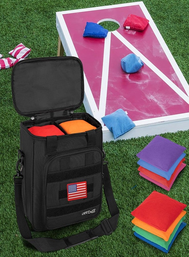 OUUTMEE Cornhole Bag Carrying Case Holds Up to 16 Standard-Sized Professional Cornhole Bags,Cornhole Patch Bag with Padded Shoulder Straps and Extra Pockets - Image 5