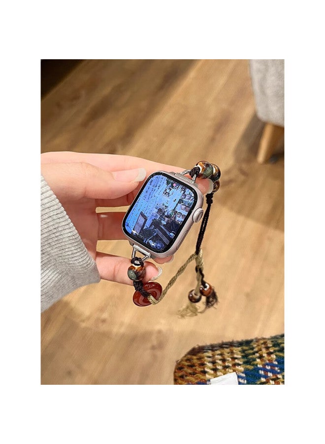 Chensong Compatible With Xiaomi Band 9 Pro/8 Pro Strap, New Ceramic Peace Buckle, Personalized High-end Style For Women, Metal Watch Chain For Redmi Watch 6/5/4 - Image 1