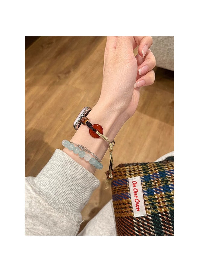 Chensong Compatible With Xiaomi Band 9 Pro/8 Pro Strap, New Ceramic Peace Buckle, Personalized High-end Style For Women, Metal Watch Chain For Redmi Watch 6/5/4 - Image 2