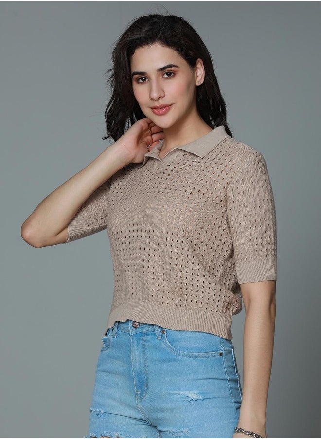 HIGH STAR - Women Brown Tops - Image 1