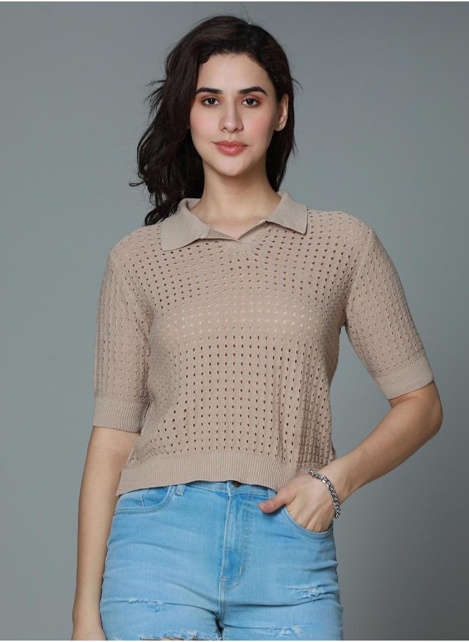 HIGH STAR - Women Brown Tops - Image 1