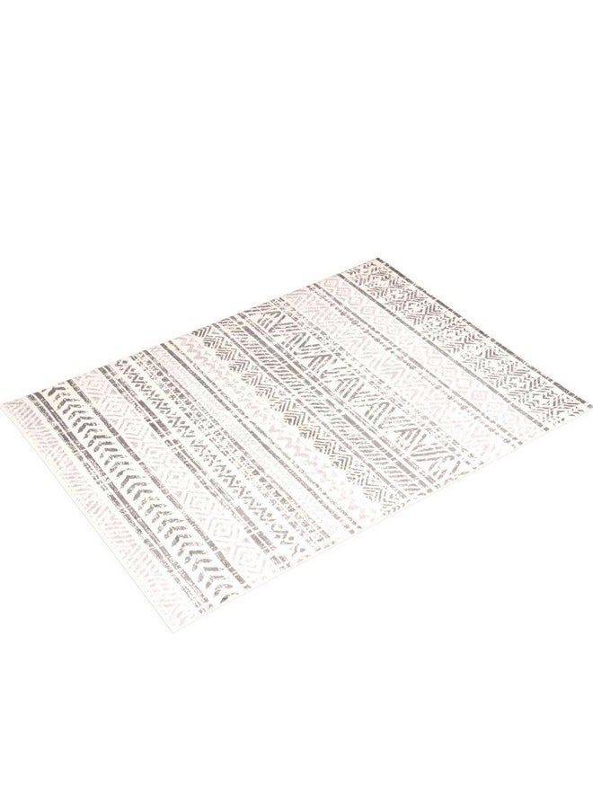 Rugshop - Geometric Boho Perfect For High Traffic Areas Of Your Living Room,Bedroom,Home Office,Kitchen Area Rug 3'3" X 5' Gray - Image 1