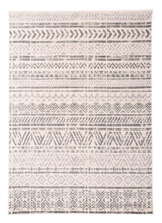 Rugshop - Geometric Boho Perfect For High Traffic Areas Of Your Living Room,Bedroom,Home Office,Kitchen Area Rug 3'3" X 5' Gray - Image 1