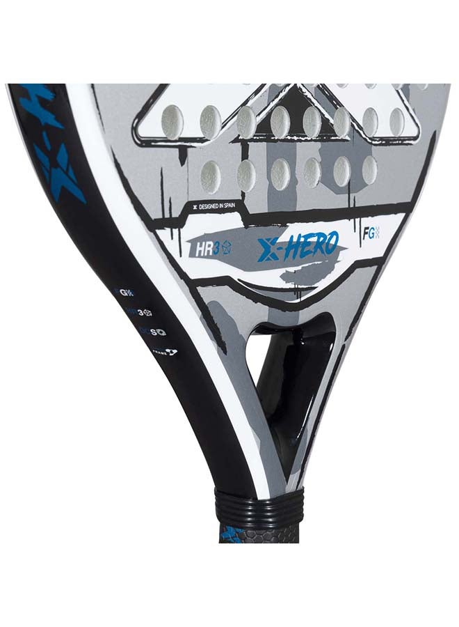 NOX X-Hero Padel Racket – 4” Grip, Lightweight Round Shape, Soft Feel Control for Beginners & Intermediate Players, White - Image 4