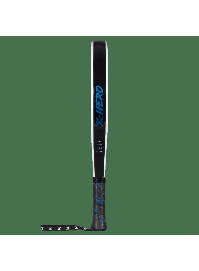 NOX X-Hero Padel Racket – 4” Grip, Lightweight Round Shape, Soft Feel Control for Beginners & Intermediate Players, White - Image 3