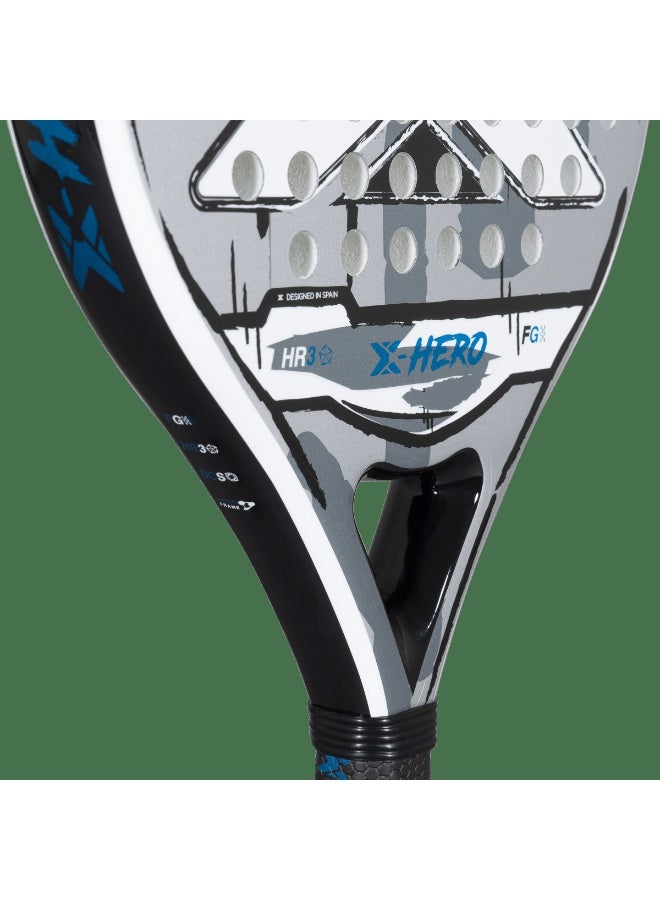 NOX X-Hero Padel Racket – 4” Grip, Lightweight Round Shape, Soft Feel Control for Beginners & Intermediate Players, White - Image 5
