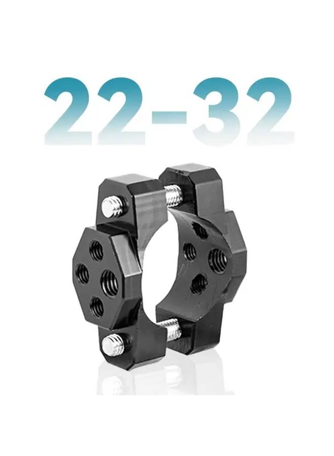Black Aluminum Motorcycle Handlebar Bumper Mount Clamp For LED Spot Turn Signal Lights Fits Most Bikes - Image 3