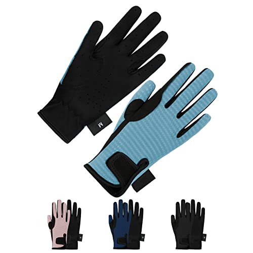 Thapower Kids Horseback Riding Gloves Mesh Equestrian Riding Gloves Boys & Girls Youth Outdoor Sport Mitts Perfect for Biking Cycling Gardening Blue L - Image 5
