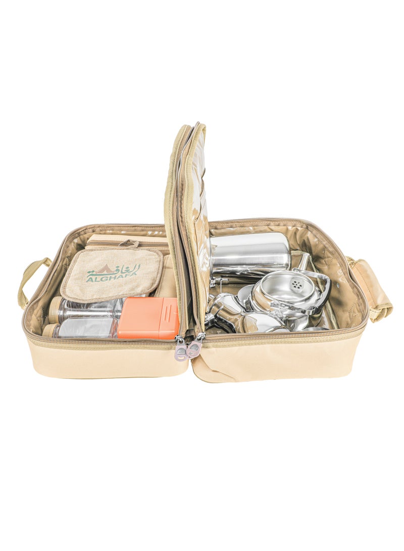 ALGHAFA ALGhafa tea and coffee bag complete KAKI  - Image 1