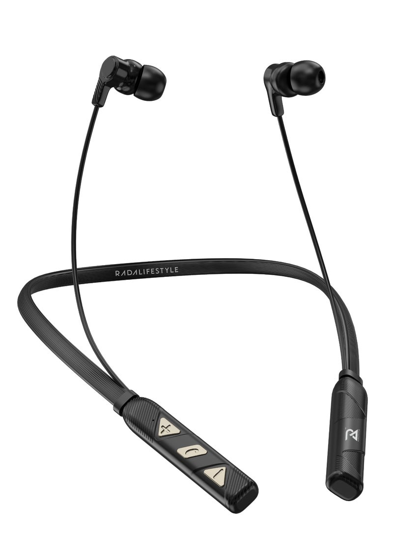 RADALIFESTYLE Pro 6  wireless bluetooth neckband in ear-buds with dynamic bass & stereo  - Image 1