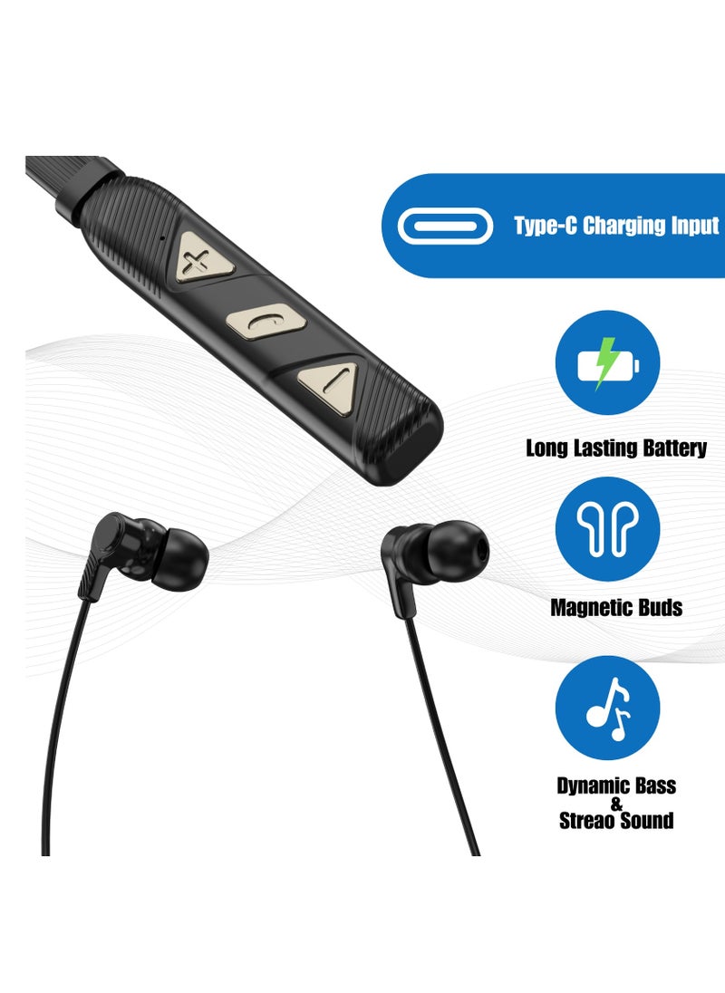 RADALIFESTYLE Pro 6  wireless bluetooth neckband in ear-buds with dynamic bass & stereo  - Image 4