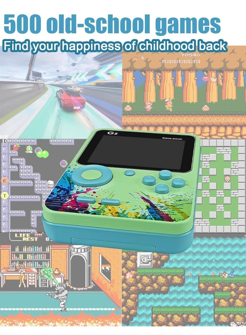 G5 Handheld Classical Game Console  G5 500 in 1 Retro Game Box ,Can Play On TV, 500 Games Like Contra, Tank, Bomber Man Etc - Image 4