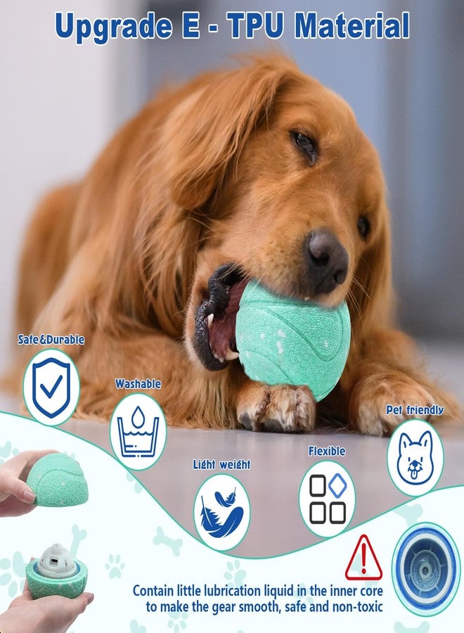 Magicorange ألعاب ماجيك أورانج التفاعلية للكلاب، ألعاب كرات الكلاب المتدحرجة تلقائياً، كرات تنس متدحرجة للكلاب، كرات رعي للكلاب (أزرق بحيري) - Image 2