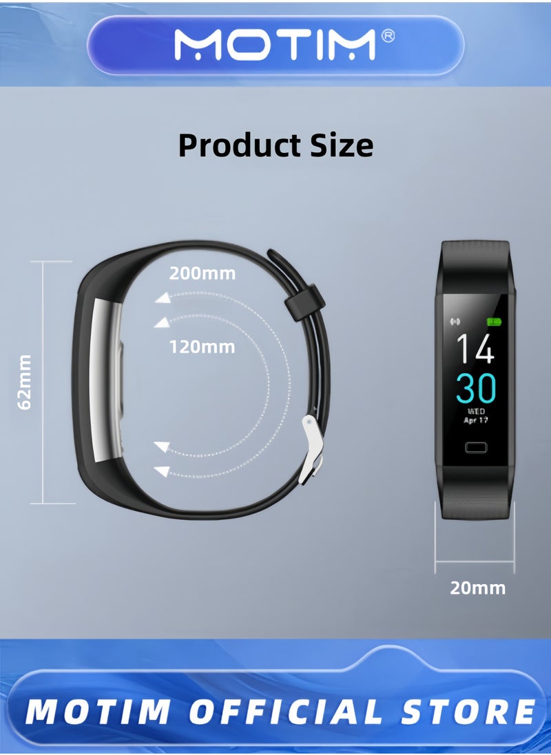 Motim - Fitness Tracker with Heart Rate Monitor Sleep Monitor Calorie Counter for Android Phones & iOS Phones Sports Tracker for Women & Men & Kids - Image 1