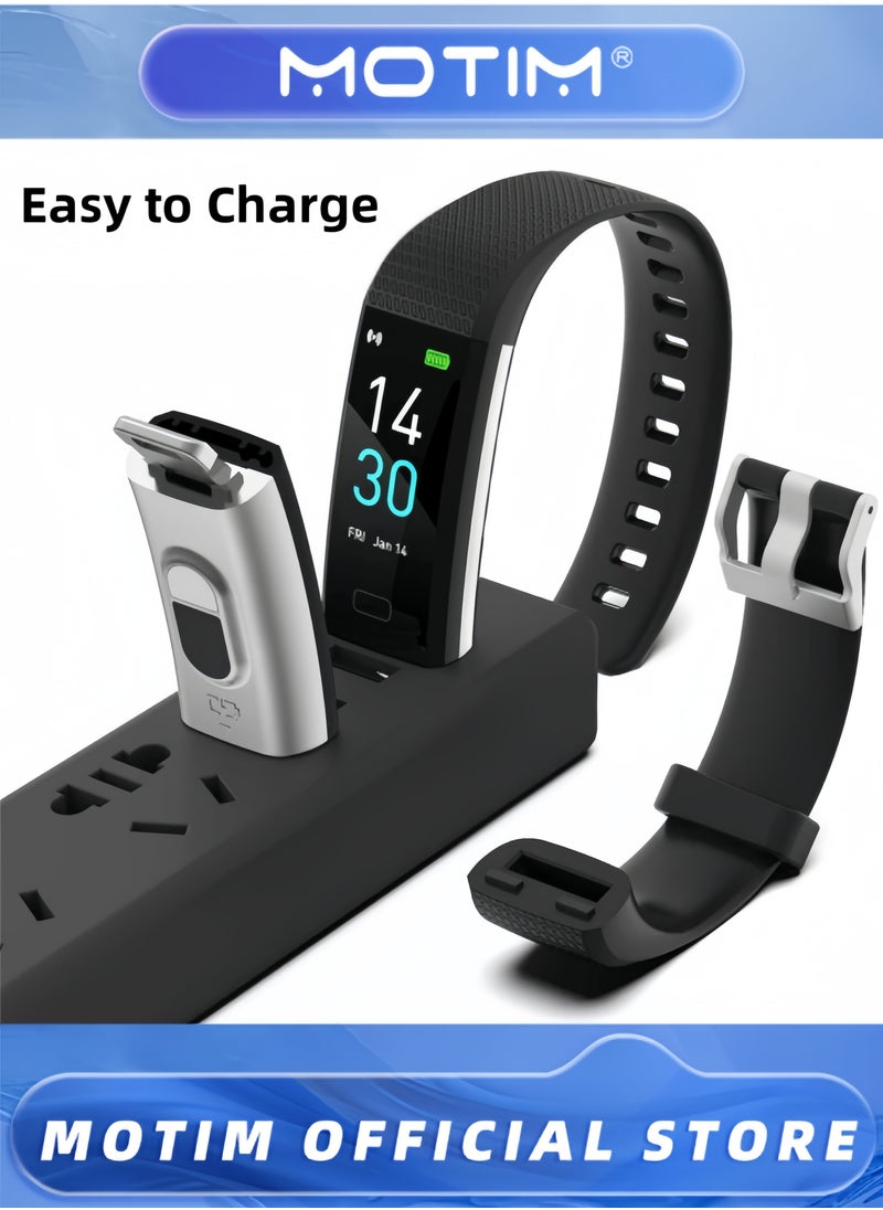Motim - Fitness Tracker with Heart Rate Monitor Sleep Monitor Calorie Counter for Android Phones & iOS Phones Sports Tracker for Women & Men & Kids - Image 1