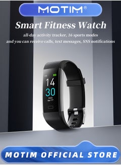 Motim Fitness Tracker with Heart Rate Monitor Sleep Monitor Calorie Counter for Android Phones & iOS Phones Sports Tracker for Women & Men & Kids  - Image 1