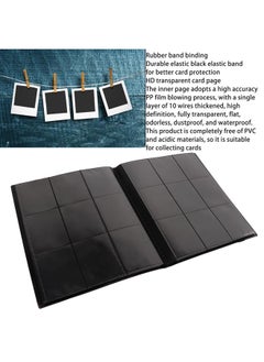 Thoraya 9 Pocket 360 Slots Card Binder Holder 9 Pocket Trading Card Album Folder for Star Album Baseball Football Sports Card T116 Black  - Image 4
