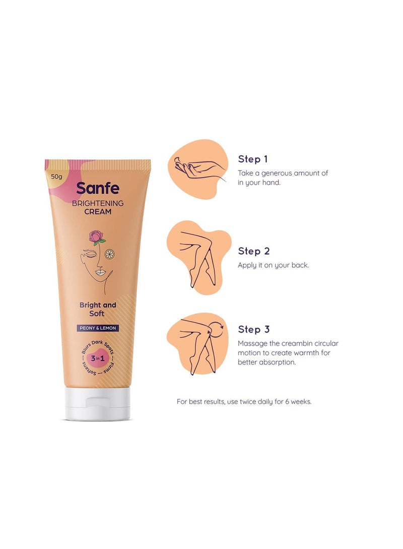 سانفي كريم تفتيح سانفي 50 جم - للبشرة غير المستوية والداكنة والمرققة - مستخلصات الفاوانيا الطبيعية وعرق السوس والليمون مع فيتامين E 50 جم - Image 4