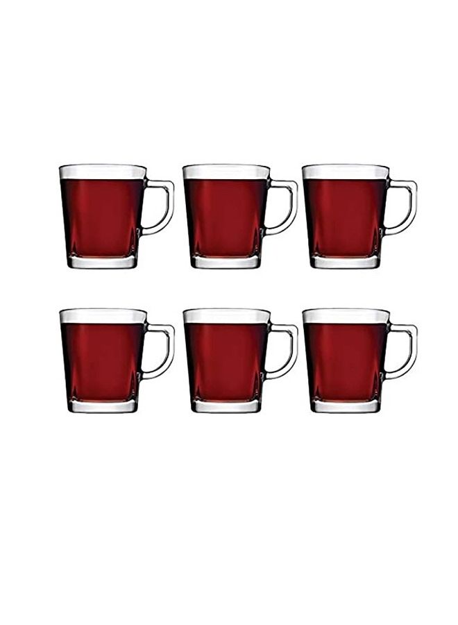 A set of 6 tea cups 270 ml made of high quality glass - Image 1