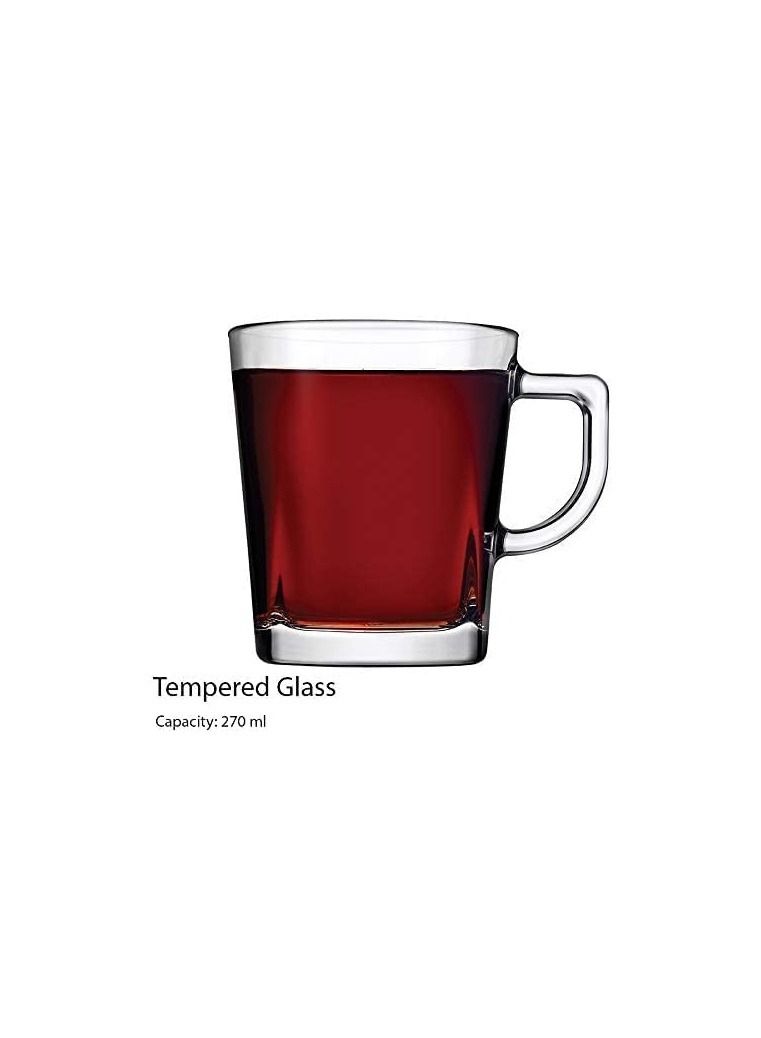 A set of 6 tea cups 270 ml made of high quality glass - Image 2