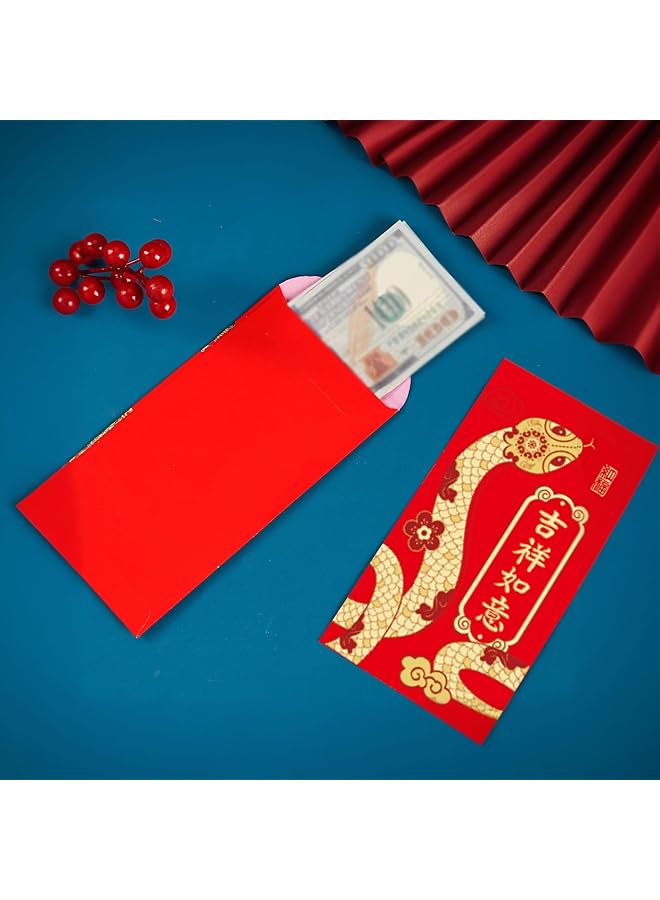 erorex 30Pcs Snake Year 2025 Red Envelopes Lucky Money Pouches For Chinese New Year And Weddings Festive Red Packets Prosperity And Good Fortune Symbols - Image 4