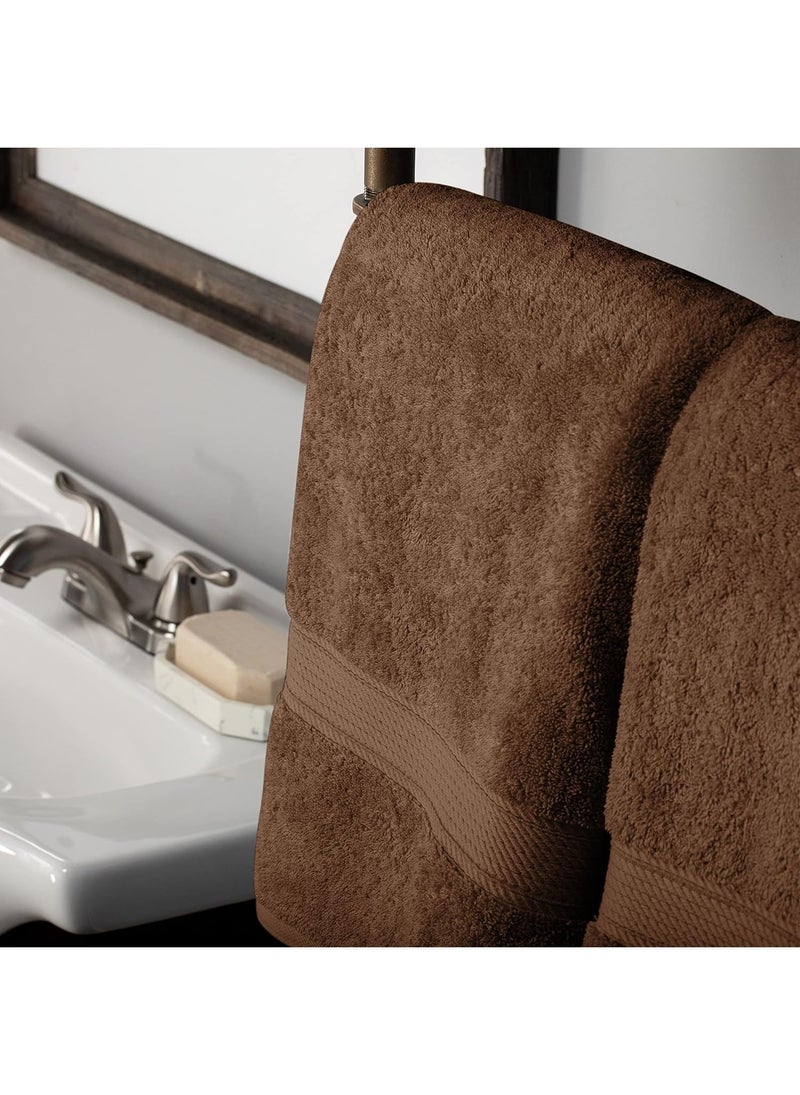 سيجنولا منشفة حمام سيجنيولا 50 × 90 سم بني سكوتد، قطن 100%. - Image 3