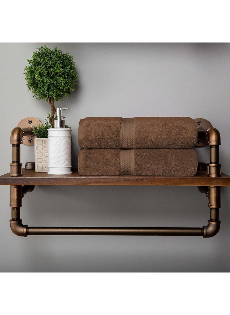 سيجنولا منشفة حمام سيجنيولا 50 × 90 سم بني سكوتد، قطن 100%. - Image 2