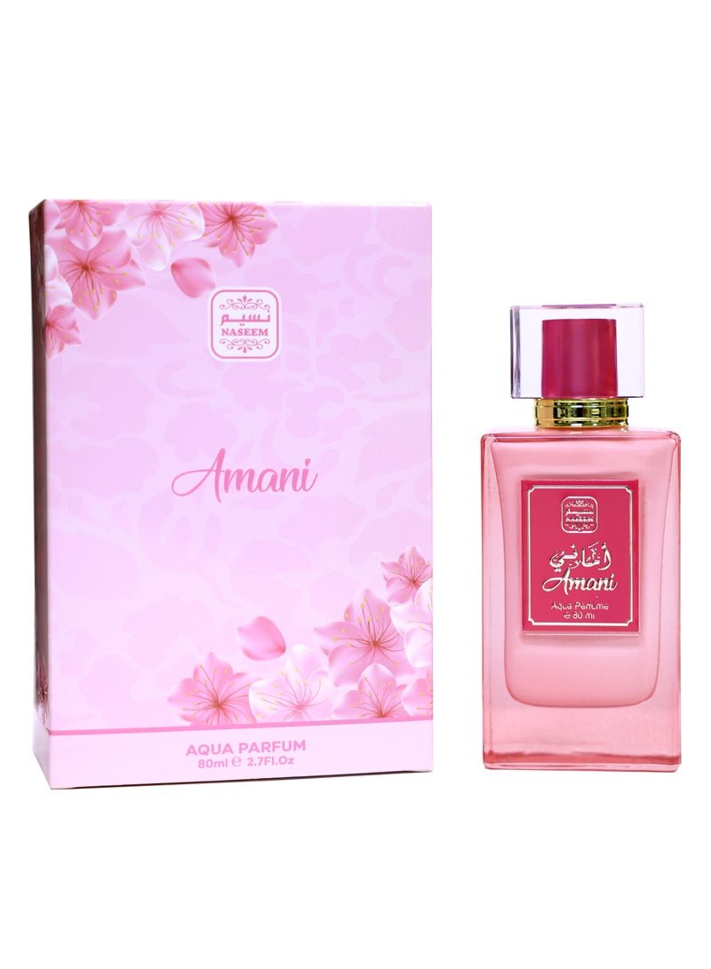Naseem Amani Eau De Parfum Aqua Perfume for Men & Women - 80ml - Image 3