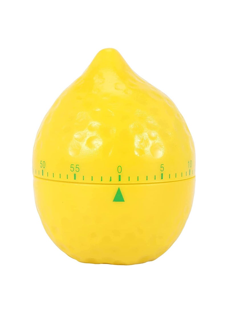 SYOSI - Kitchen Timer, Timepiece Kitchen Timer Short Timer Alarm Clock Funny Egg Timer Egg Knife Lemon Shape, Kitchen Mechanical Timer Manual Lemon Shape Counters for Home Cooking Timing Tool - Image 1