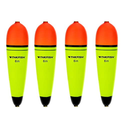THKFISH Slip Bobbers Floats EVA-Slider-Bobbers Slip Corks for Sea Fishing Catfish Bobbers Assortment Freshwater-6in-4PCS - Image 1