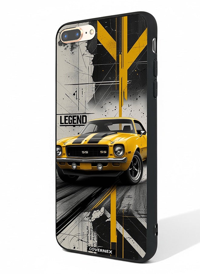 Covernex Apple iPhone 7 Plus Protective Case Cover Printed Featuring Legend Classic Muscle Car - Image 1