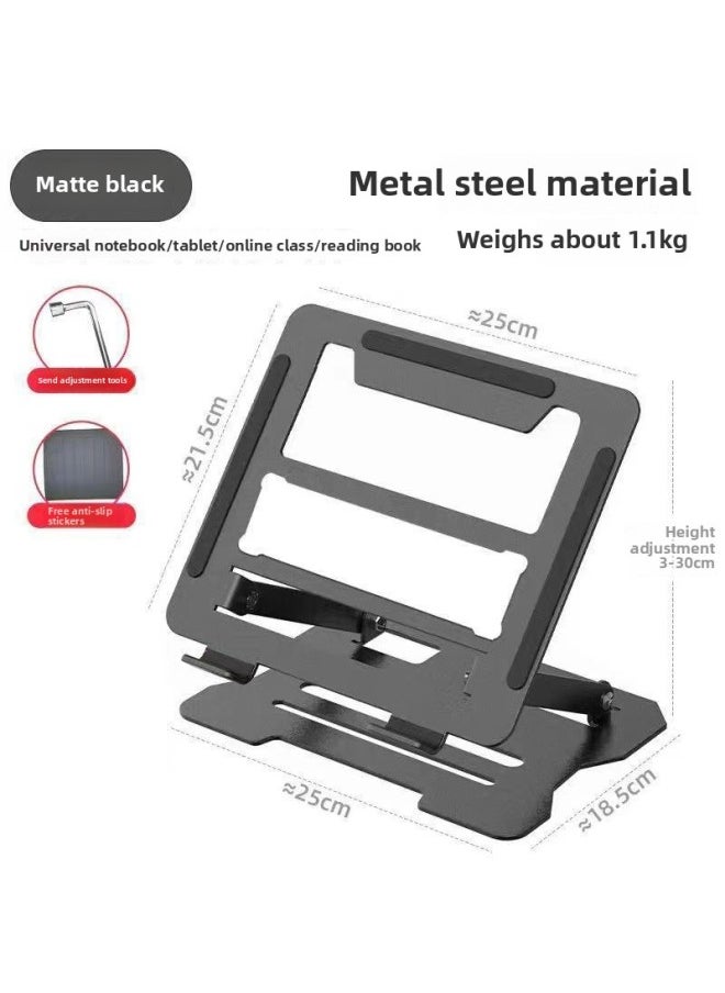 Generic - Installation-free Laptop Tablet PC Stand Foldable Pad Height Alloy Heat Rack Rotating Display Lifting Rack-Color:Yaohei 360°Rotating Style - Image 1