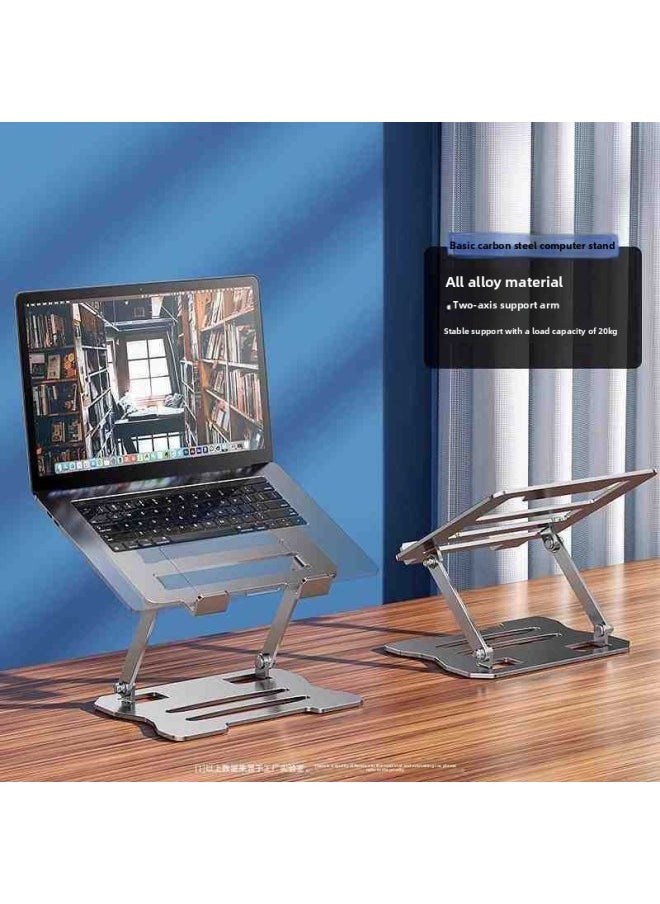 Generic - Installation-free Laptop Tablet PC Stand Foldable Pad Height Alloy Heat Rack Rotating Display Lifting Rack-Color:Yaohei 360°Rotating Style - Image 1