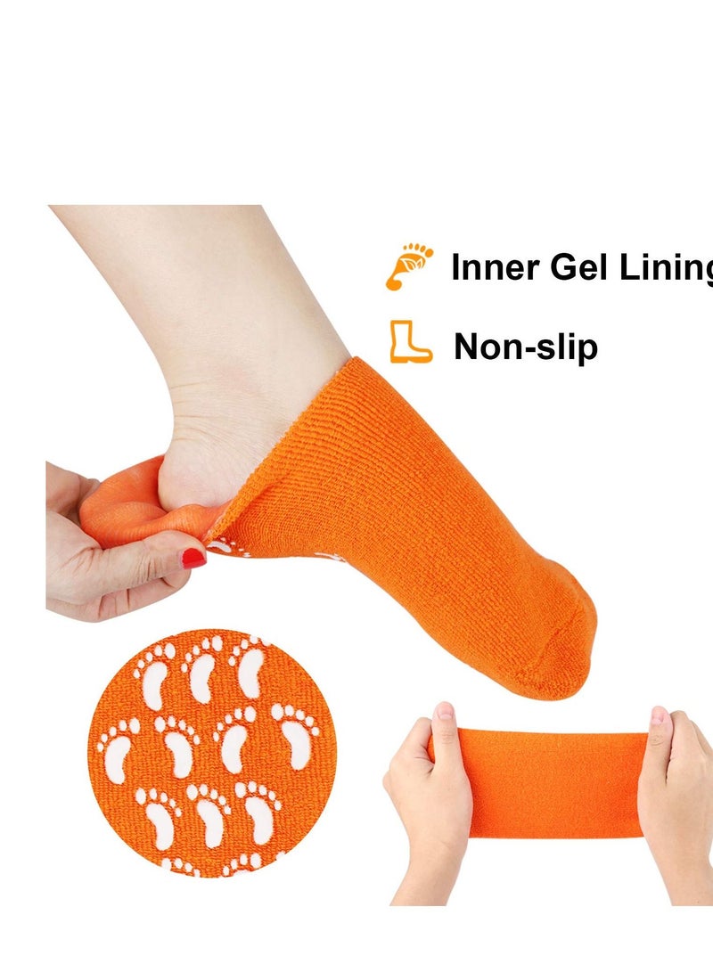 Moisturizing SPA Gel Socks Orange - Image 2