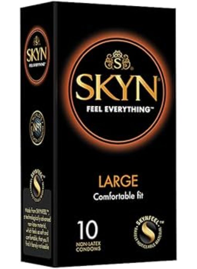 SKYN Large Comfortable Fit Condoms – 10 Count - Image 1