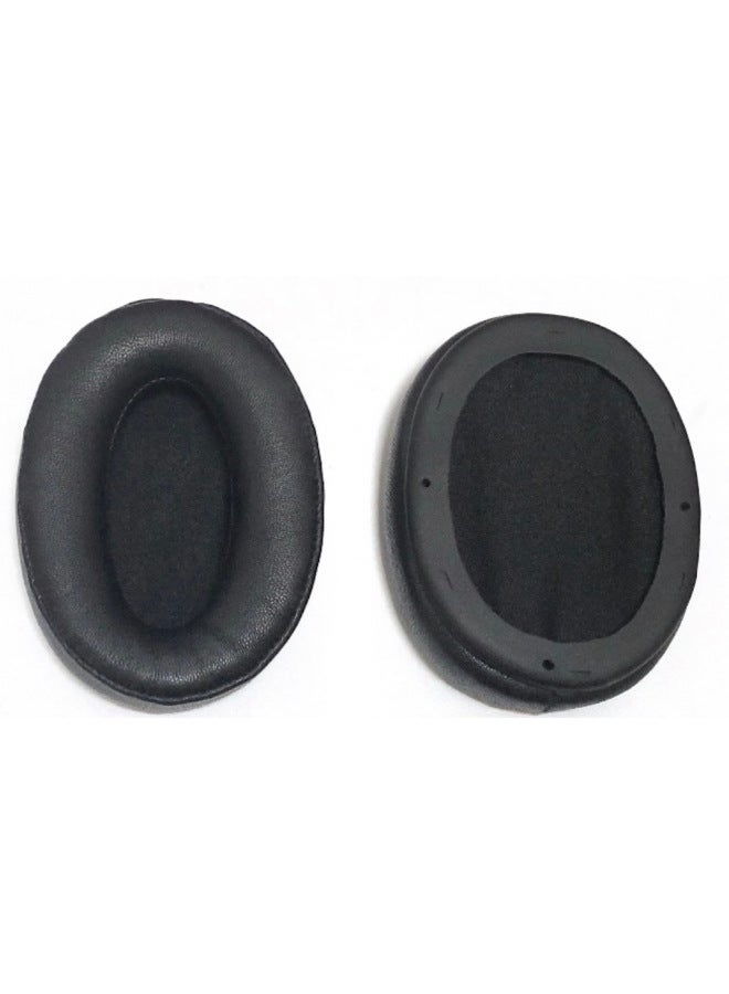 For Sony MDR-1000X WH-1000XM2 XM3 XM4 Earmuffs Earmuffs Earphone Cover Sponge Pullover Beam-Color:1000XM2 Black Sheepskin [single Piece With Glue]]  - Image 1